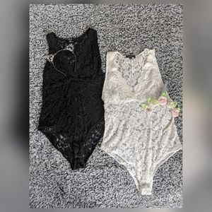 2 Laced Bodysuits